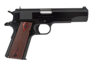 Colt 1911 government model features a 5 inch national match barrel
